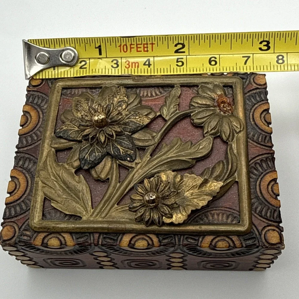 Vintage Jo‎ Marz Wooden Trinket Box 3